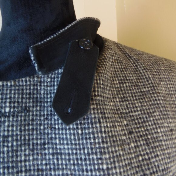 Vintage Bacharach Wool Tweed Men's 46R Sorts Coat Costumer Union Label Collectib - Picture 15 of 16